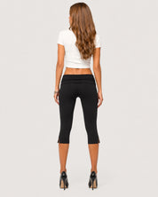 Lira Capri Yoga Pants - Black