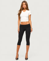 Lira Capri Yoga Pants - Black