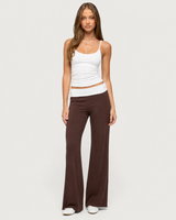 Foldover Wide Leg Pants