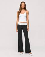 Foldover Wide Leg Pants