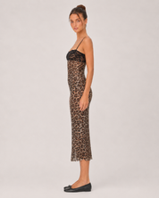 Leopard Lace Midi Dress