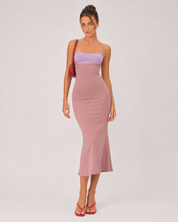 Nessa Contrast Midi Dress