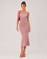 Nessa Contrast Midi Dress