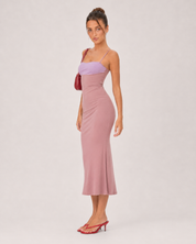 Nessa Contrast Midi Dress