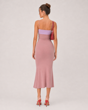 Nessa Contrast Midi Dress