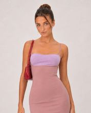 Nessa Contrast Midi Dress