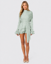 Muse Satin Mini Dress - Sorbet