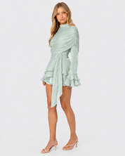 Muse Satin Mini Dress - Sorbet