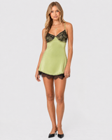 After Midnight Mini Satin Dress