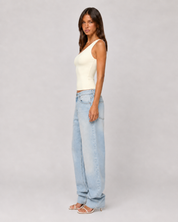 One-Shoulder Fitted Tank Top
