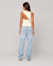 One-Shoulder Fitted Tank Top