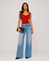Bella Frill Tie-Front Top