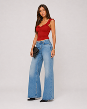 Bella Frill Tie-Front Top