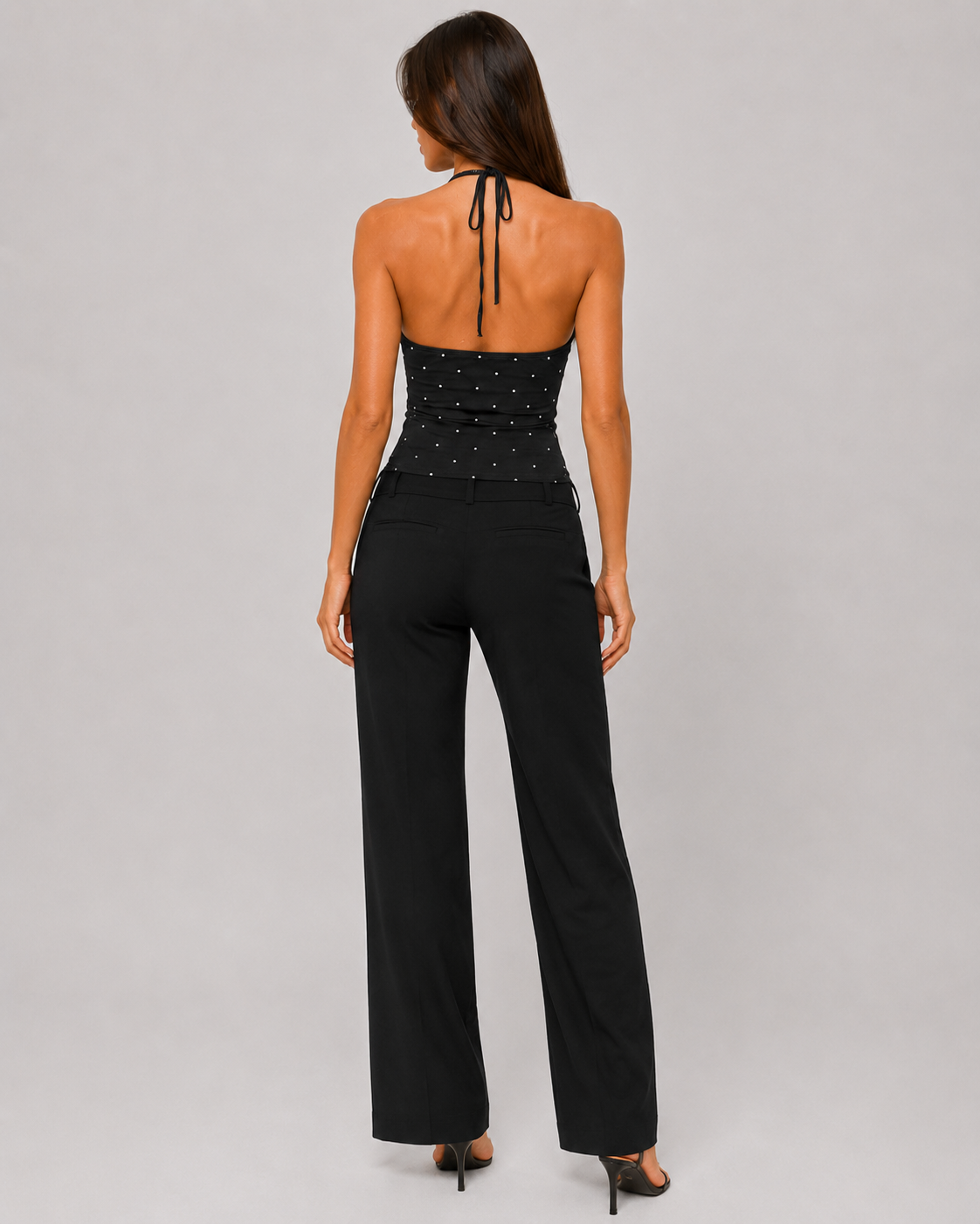 Midnight Sparkle Halter Top