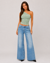 Soft Drape One-Shoulder Top