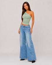 Soft Drape One-Shoulder Top