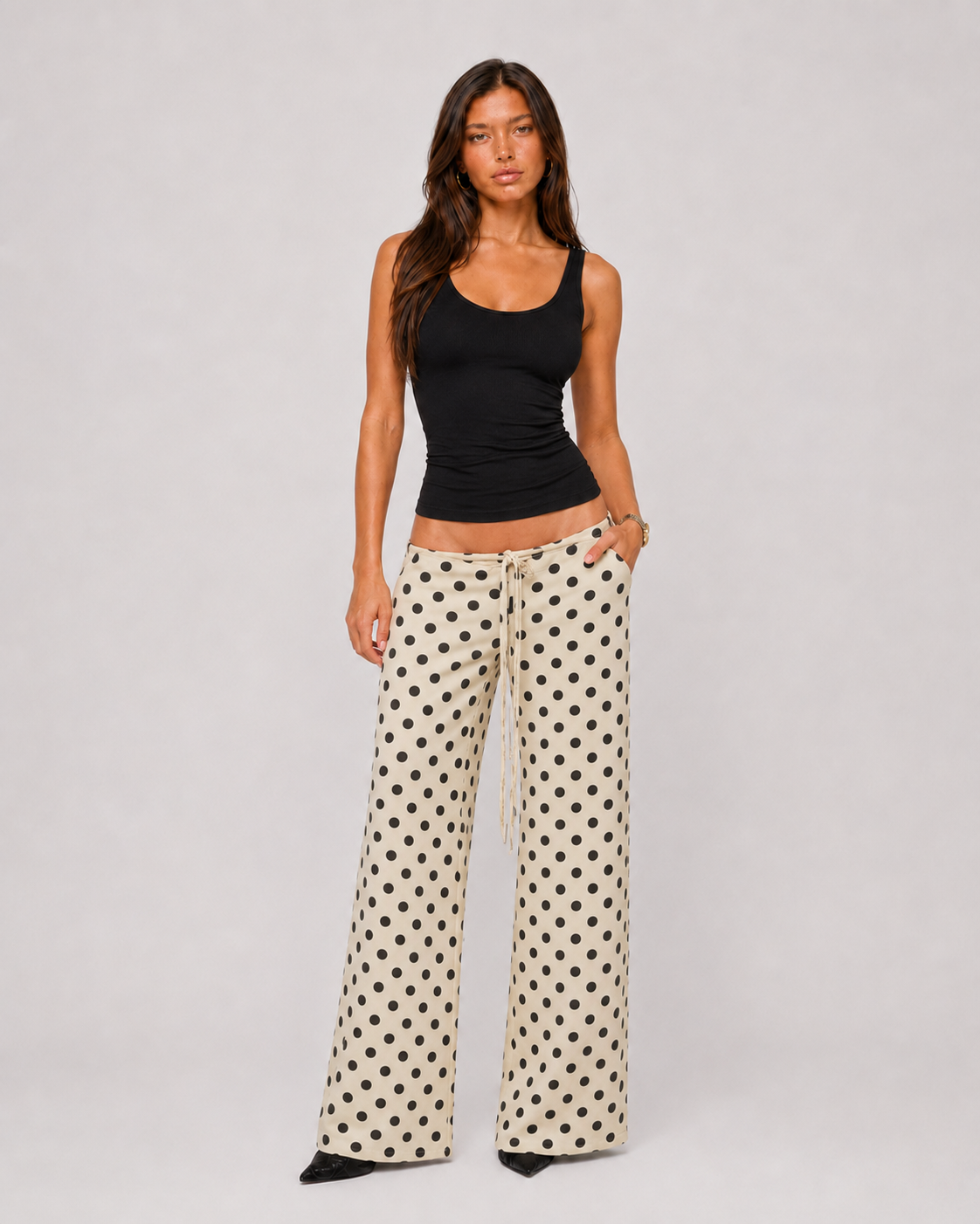 Dot Muse Low-Waist Pants