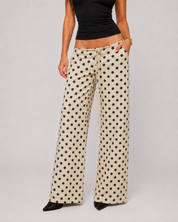 Dot Muse Low-Waist Pants