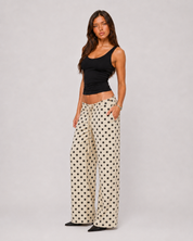Dot Muse Low-Waist Pants