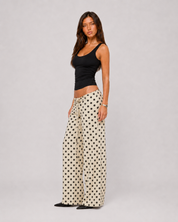 Dot Muse Low-Waist Pants