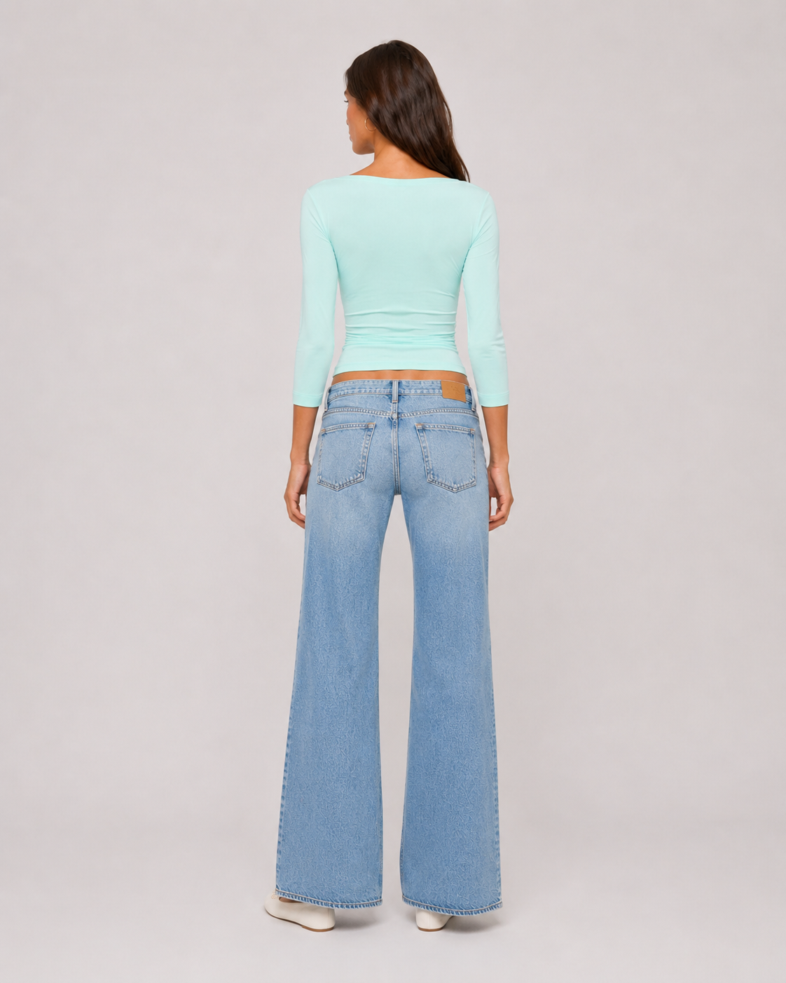 Soft Wrap 3/4 Sleeve Top