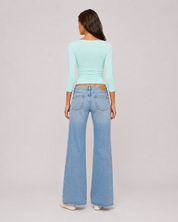 Soft Wrap 3/4 Sleeve Top