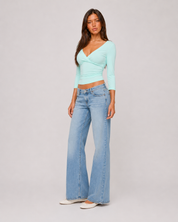 Soft Wrap 3/4 Sleeve Top