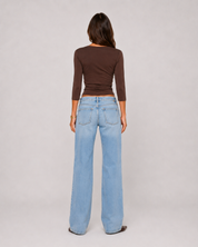 Soft Wrap 3/4 Sleeve Top