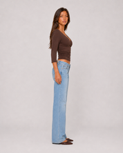 Soft Wrap 3/4 Sleeve Top