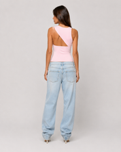 One-Shoulder Fitted Tank Top