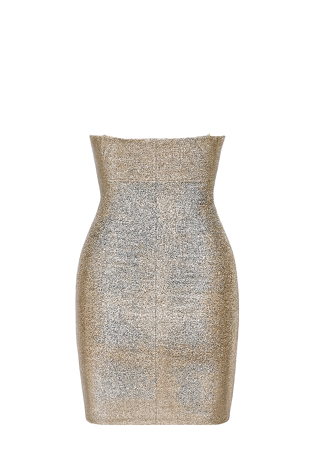 Slinky Metallic Cowl Mini Dress - back