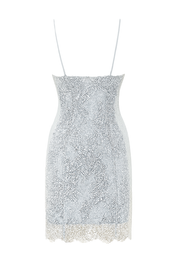 Lace Trimmed Slip Dress - back