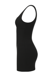 Halter Corset Mini Dress - Black - side