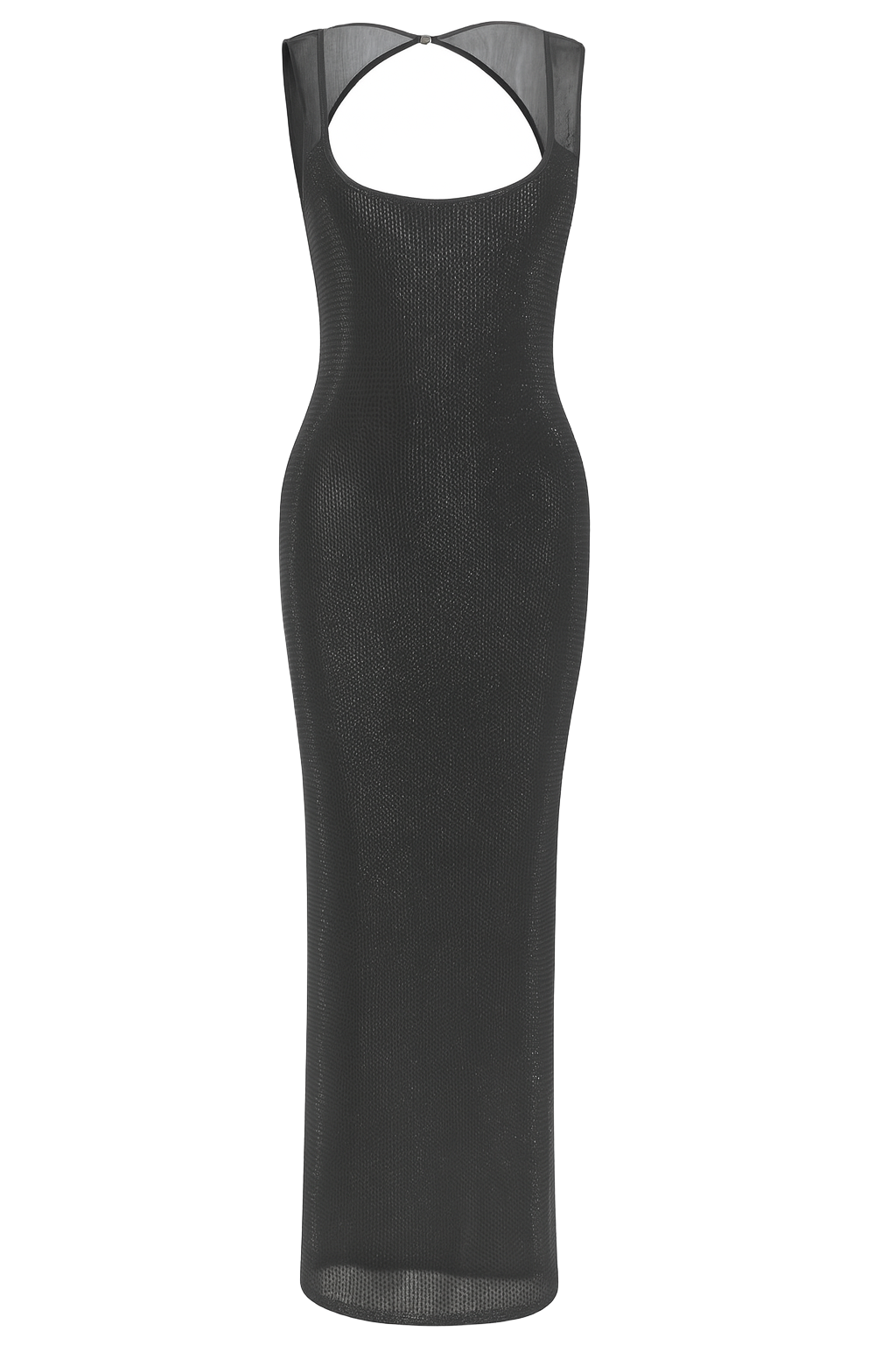 Sparkle Diva Maxi Dress - Black - front