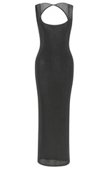 Sparkle Diva Maxi Dress - Black