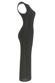 Sparkle Diva Maxi Dress - Black - side