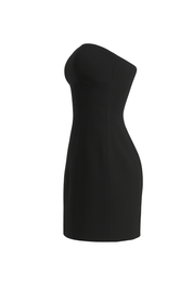 Strapless Mini Dress - Black - side
