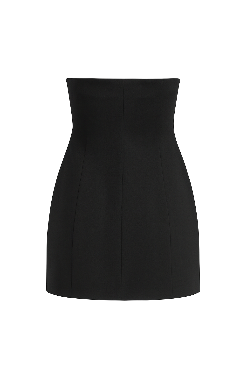 Strapless Mini Dress - Black - back