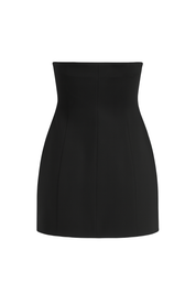 Strapless Mini Dress - Black - back