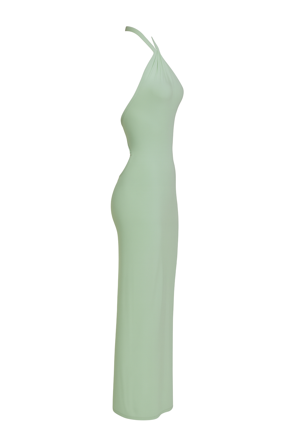 Twist Halter Maxi Dress - Mint - side