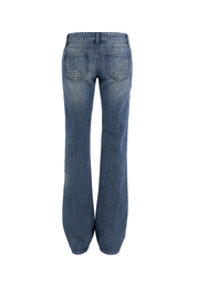 Studded Distressed Baggy Jeans - back