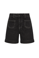 Straight Leg Jeans - Black Wash
