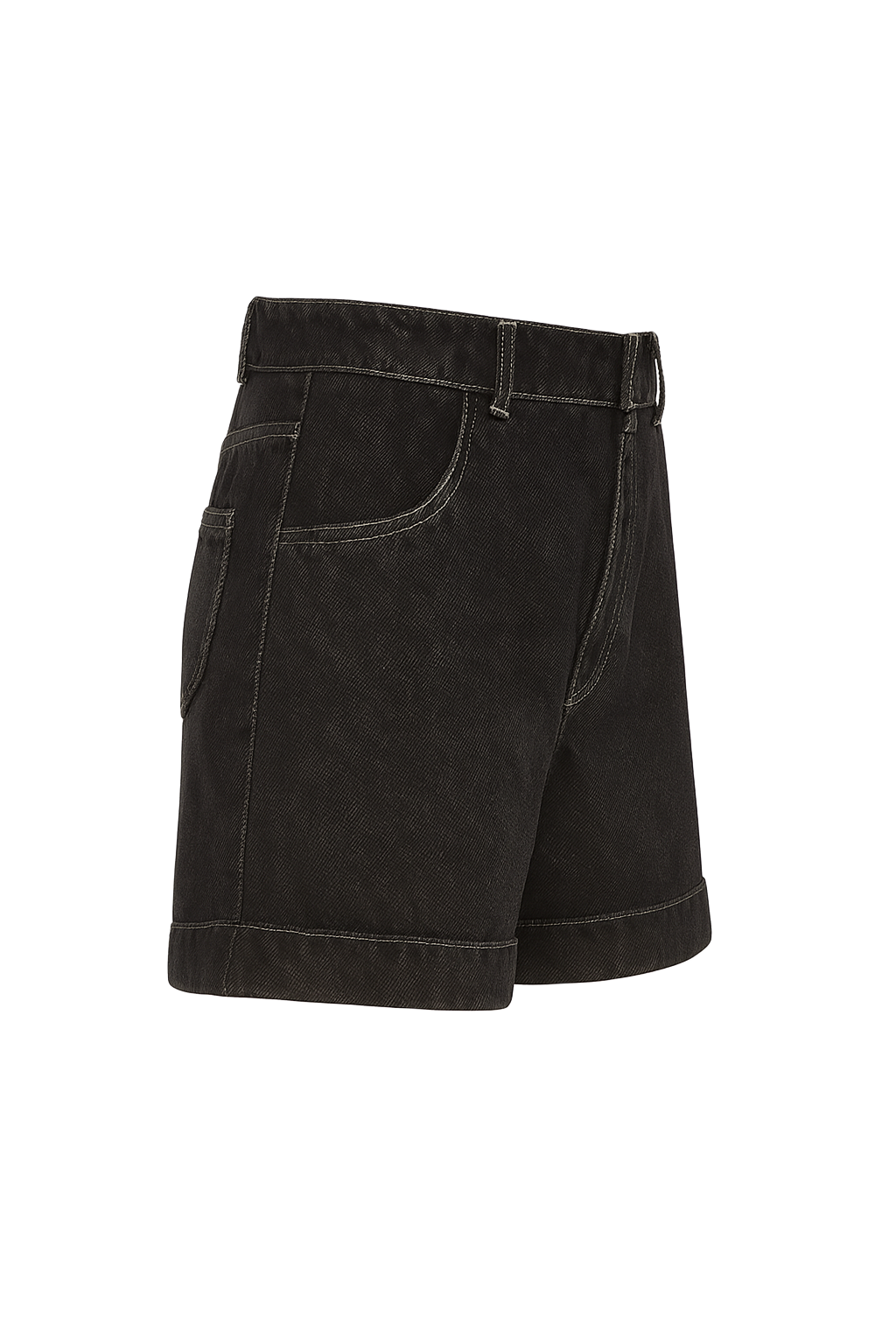 Straight Leg Jeans - Black Wash - side