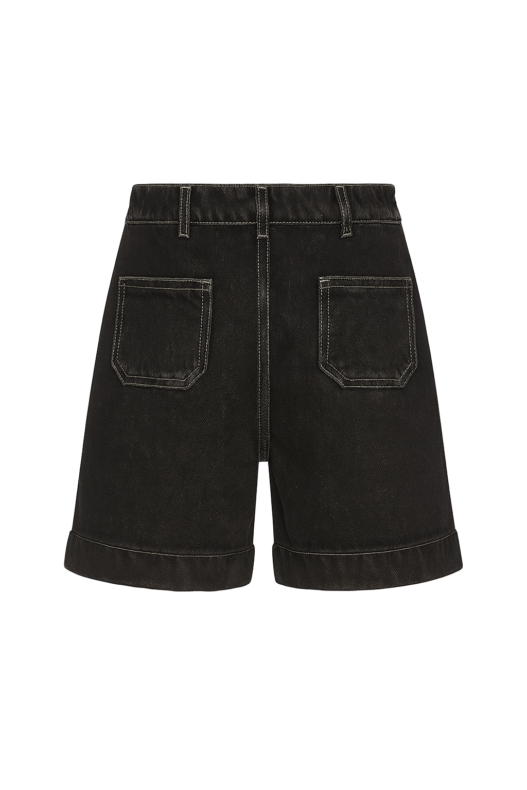 Straight Leg Jeans - Black Wash - back