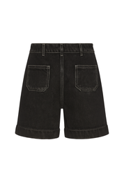 Straight Leg Jeans - Black Wash - back