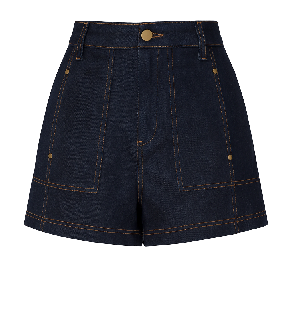 Straight Leg Jeans - Dark Indigo - front
