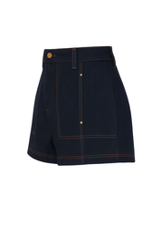 Straight Leg Jeans - Dark Indigo - side