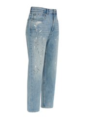 Paint Splatter Wide Jeans - side