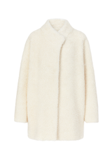 Cozy Teddy Fleece Coat - Cream