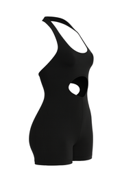 Halter Cutout Back Romper - side